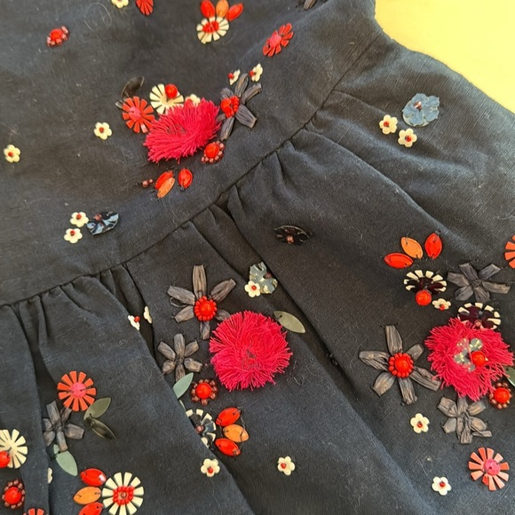 J.Crew Hand-embellished peplum top in cotton linen - Picture 13 of 15